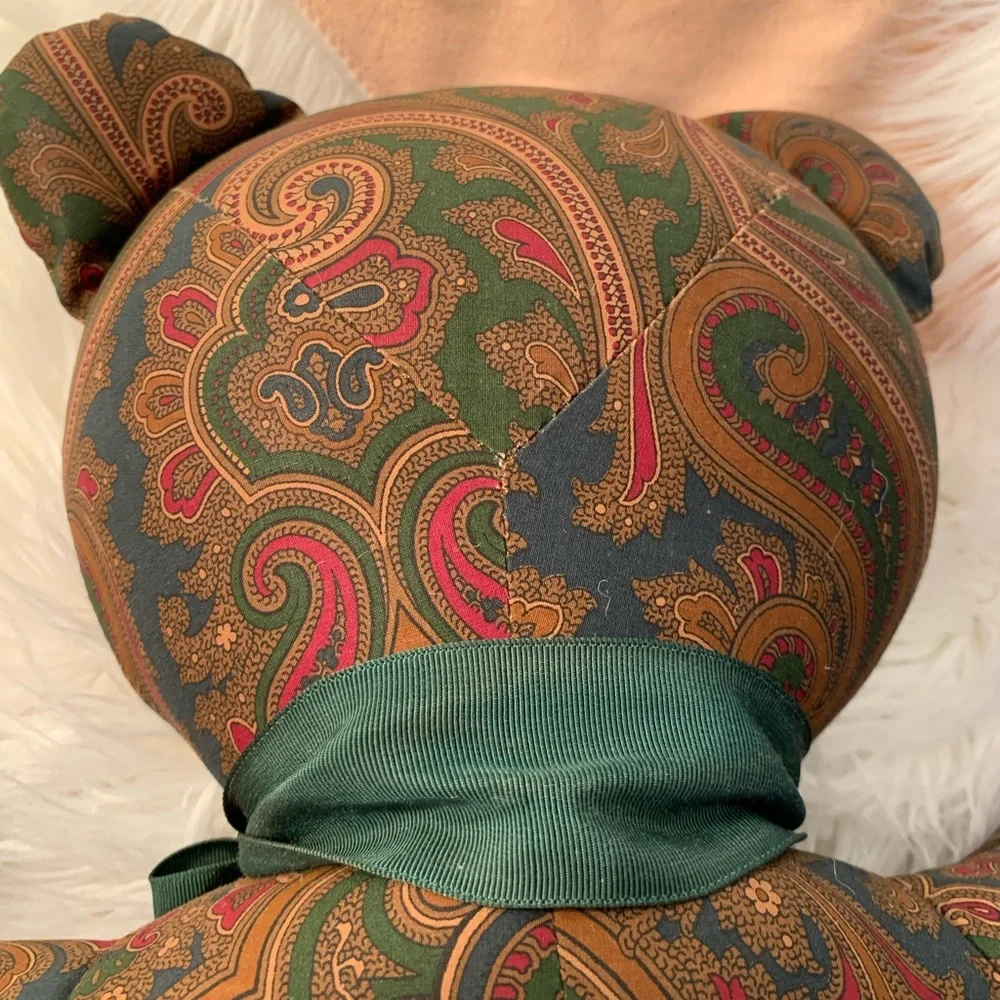 Ralph Lauren Teddy Bear in Elizabeth Paisley. Vintage. EUC - Picture 3 of 7